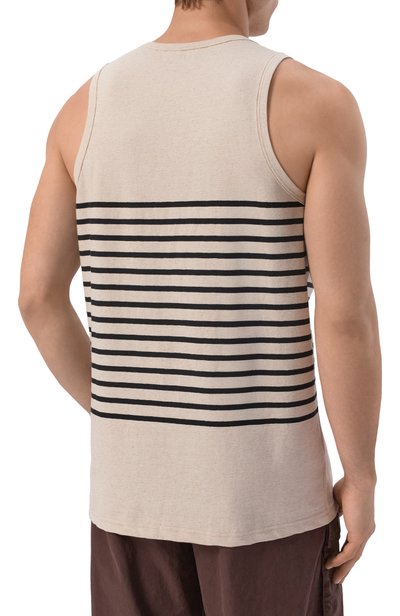 Майка из хлопка и льна EMPORIO ARMANI, арт. EM006928/AF28307, фото 4