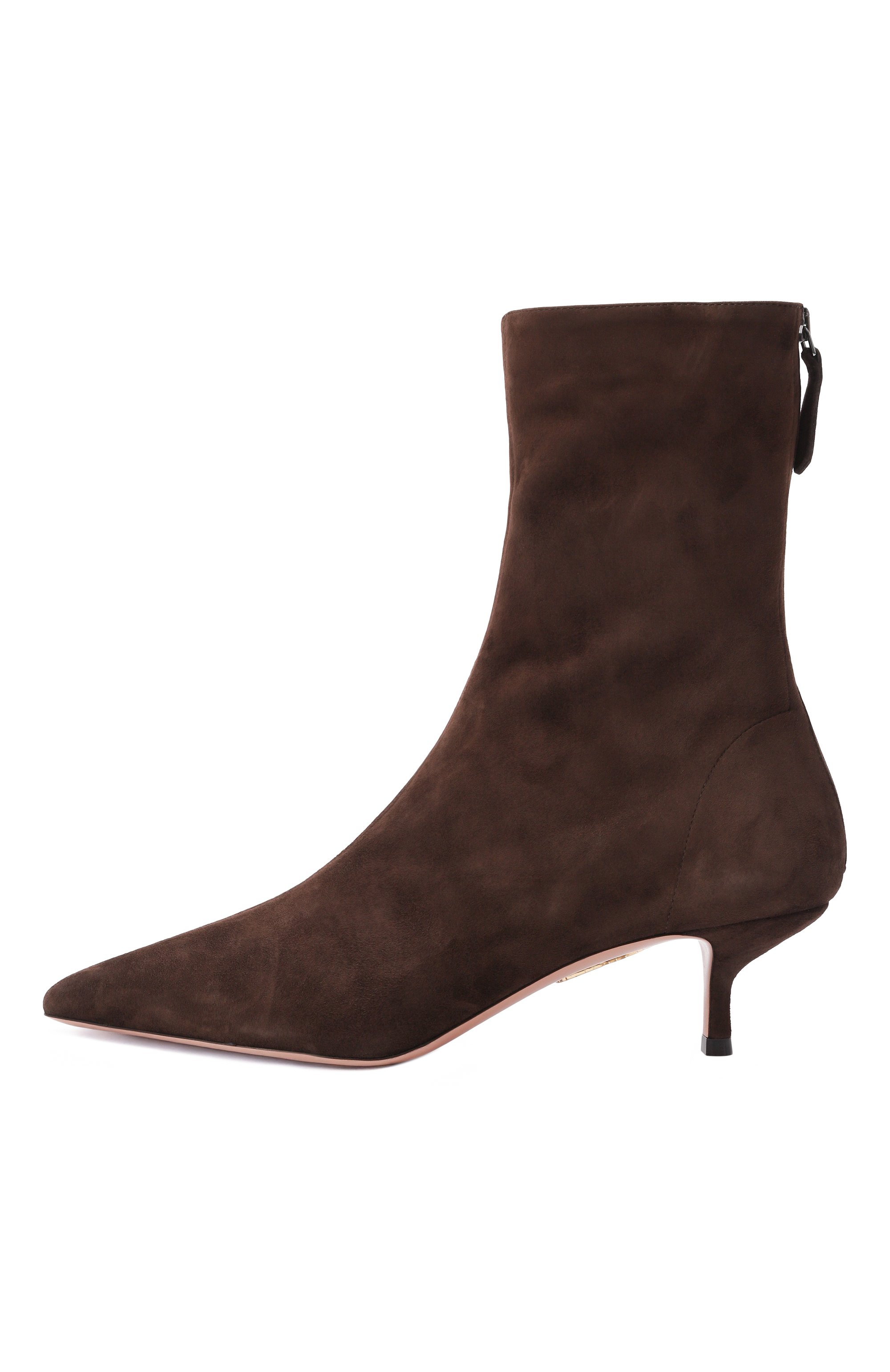 Замшевые ботильоны montmartre 50 AQUAZZURA, арт. MNRMIDB0/SUE, фото 4