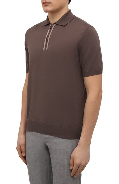 Хлопковое поло CANALI, арт. C0847/MK01440, фото 3