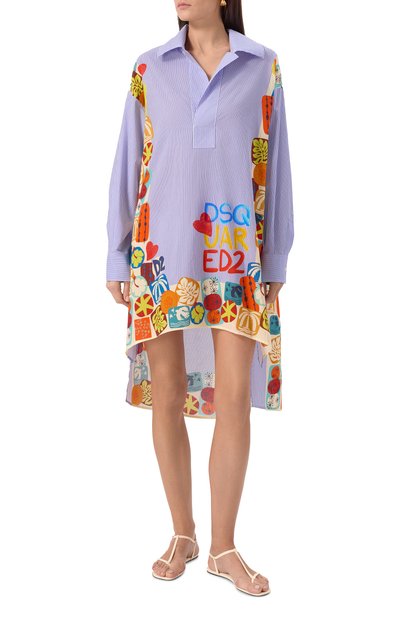 Хлоп�ковая туника DSQUARED2, арт. S73CU0315/D35283, фото 3