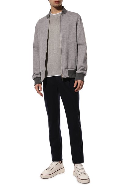 Футболка из шелка и хлопка BRUNELLO CUCINELLI, арт. MTS467427, фото 2