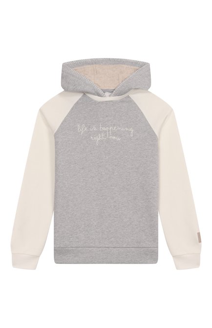 Хлопковое худи ELEVENTY, арт. EX4P30/Z3122/6-8