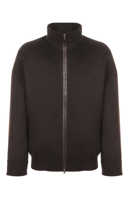 Мужской бомбер с подкладкой из соболя и отделкой из кожи крокодила BLACK SABLE, арт. BS-MWBCR-EB