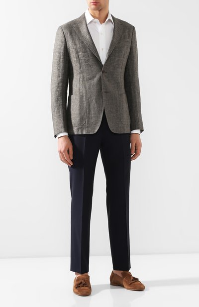 Замшевые лоферы FERRAGAMO, арт. Z-07079723E, фото 2