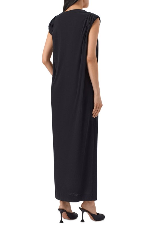 Хлопковое платье Dries Van Noten 011131/3606 Чёрный  011131/3606 Фото 3