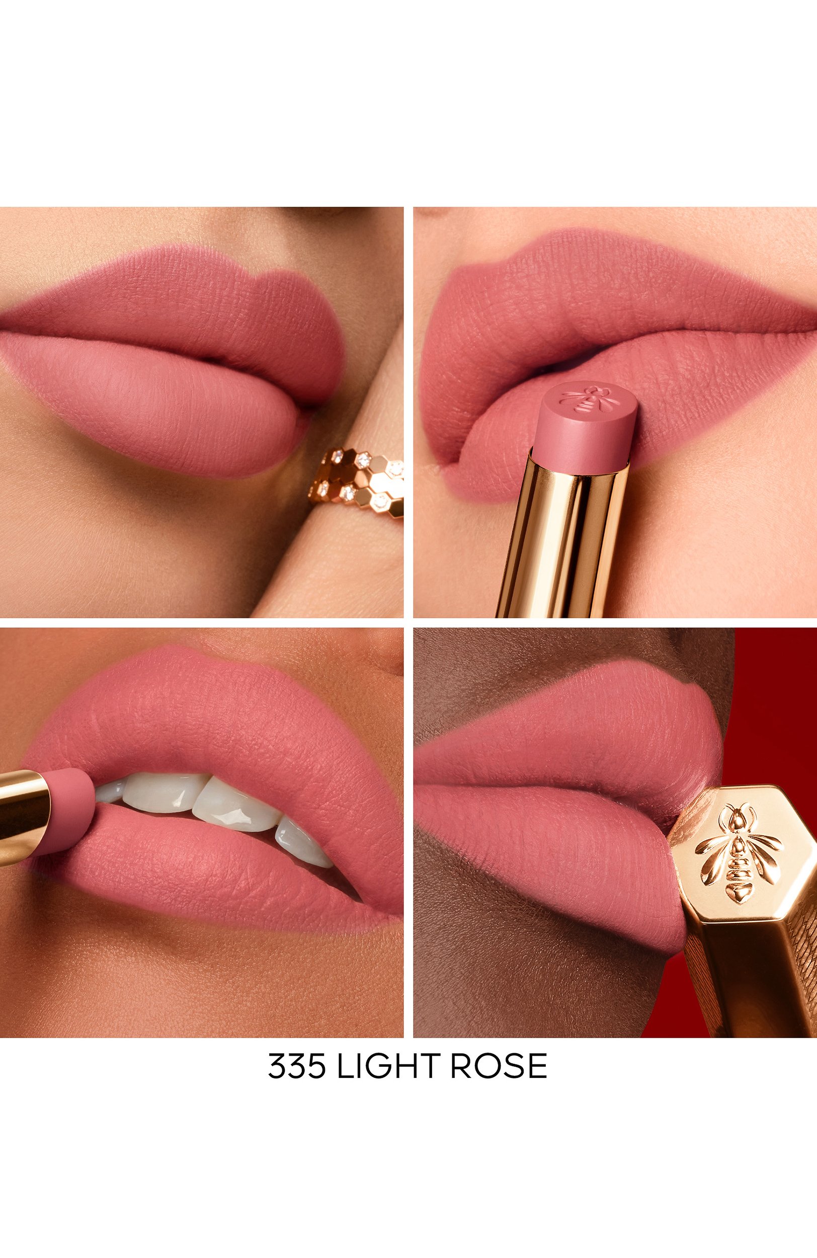 Помада для губ kisskiss honey-infused intense lipstick, оттенок 335 нежная роза (1,85g) GUERLAIN цвета по цене 5290 руб., арт. G062257, фото 4 Помада для губ kisskiss honey-infused intense lipstick, оттенок 335 нежная роза (1,85g) GUERLAIN, арт. G062257, фото 4