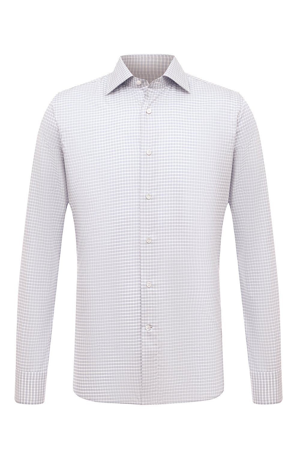 Хлопковая сорочка CANALI бежевого цвета по цене 29950 руб., арт. X18/GD03155, фото 1 Хлопковая сорочка CANALI, арт. X18/GD03155, фото 1