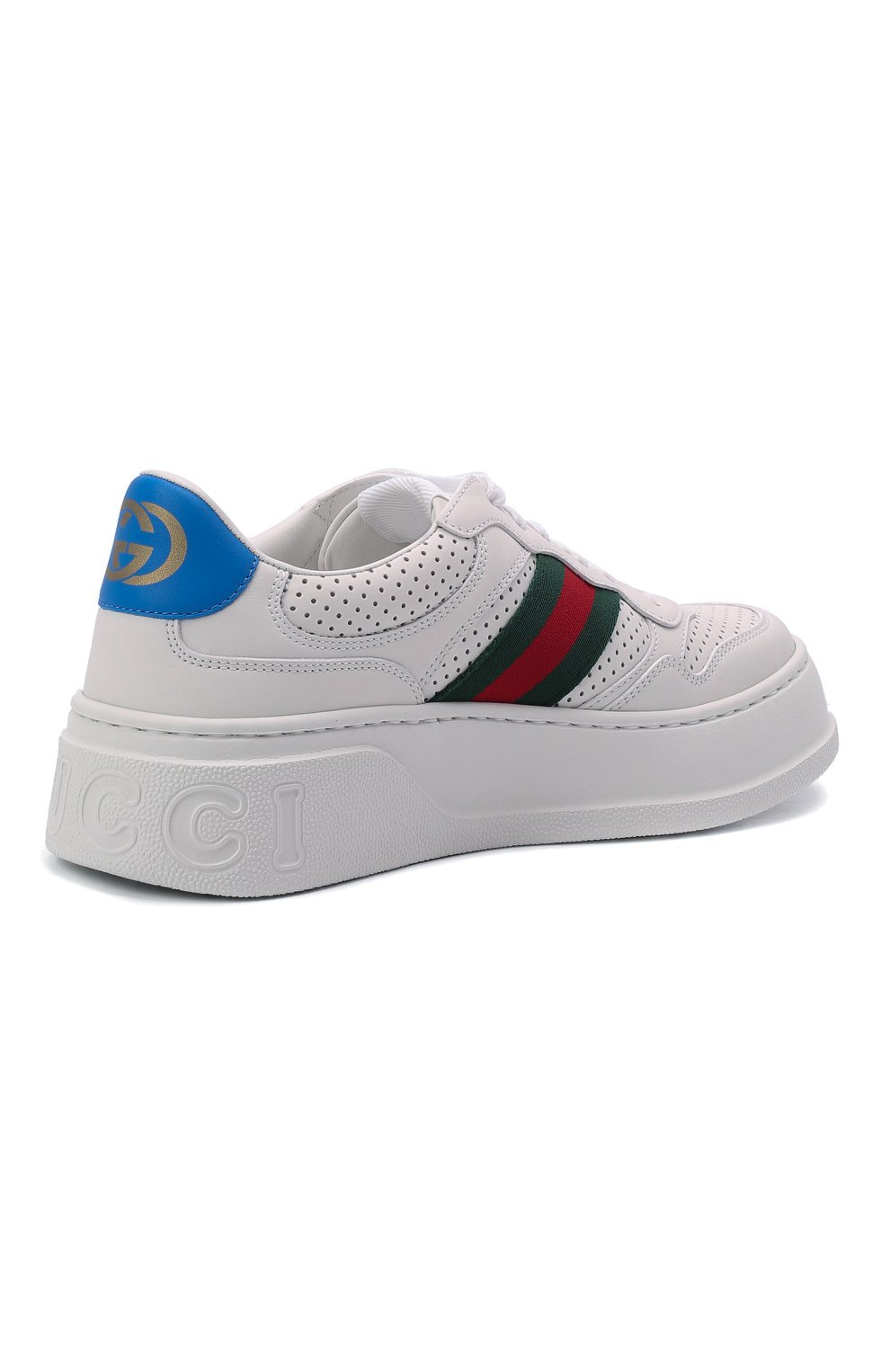 Кожаные кеды chunky b GUCCI, арт. 670415/UPG10, фото 5