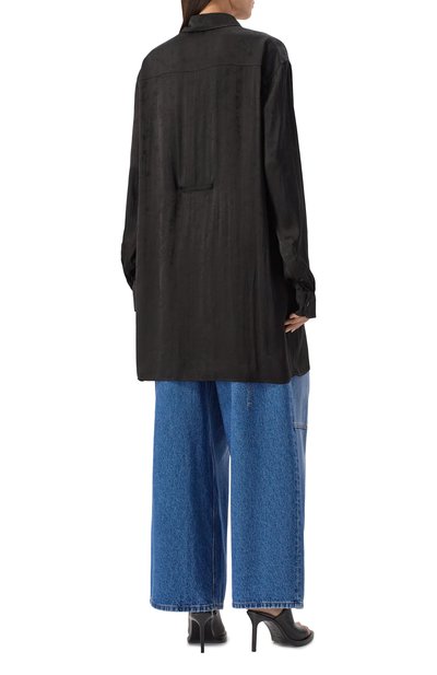 Рубашка из вискозы и шелка ANN DEMEULEMEESTER, арт. B0011748/FA611, фото 4