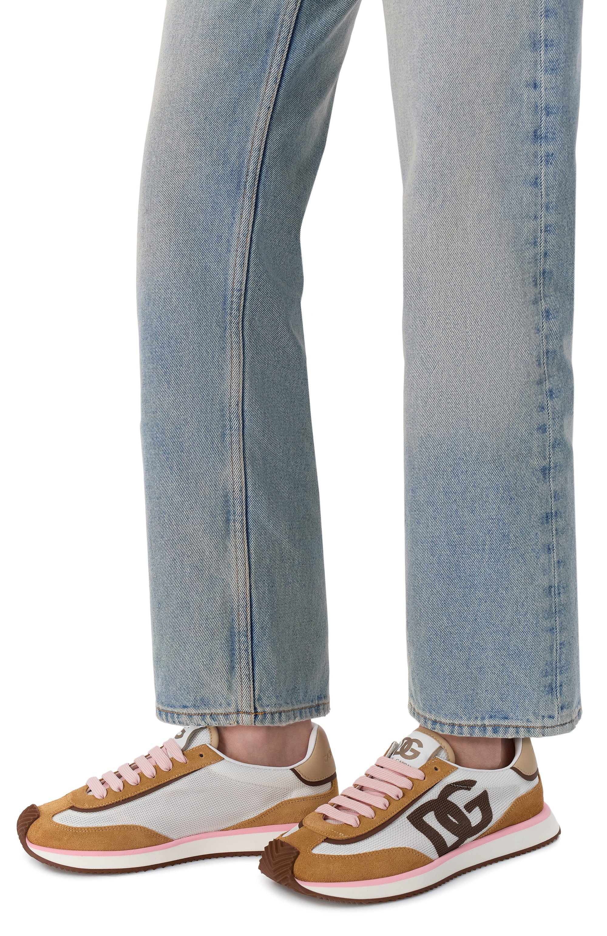 Комбинированные кроссовки dg cushion DOLCE & GABBANA, арт. CK2288/A5355, фото 2