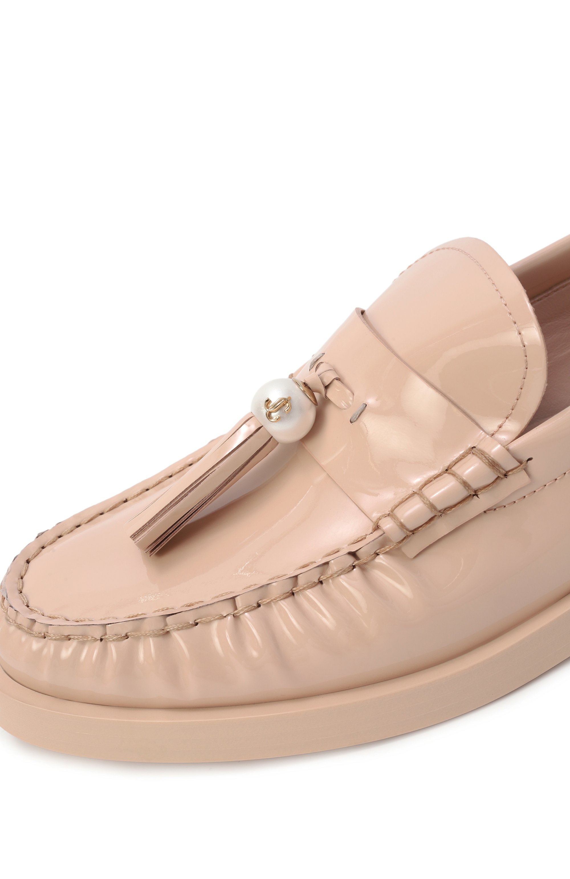 Кожаные лоферы addie JIMMY CHOO светло-бежевого цвета по цене 95700 руб., арт. ADDIE/PEARL/PAT, фото 7 Кожаные лоферы addie JIMMY CHOO, арт. ADDIE/PEARL/PAT, фото 7