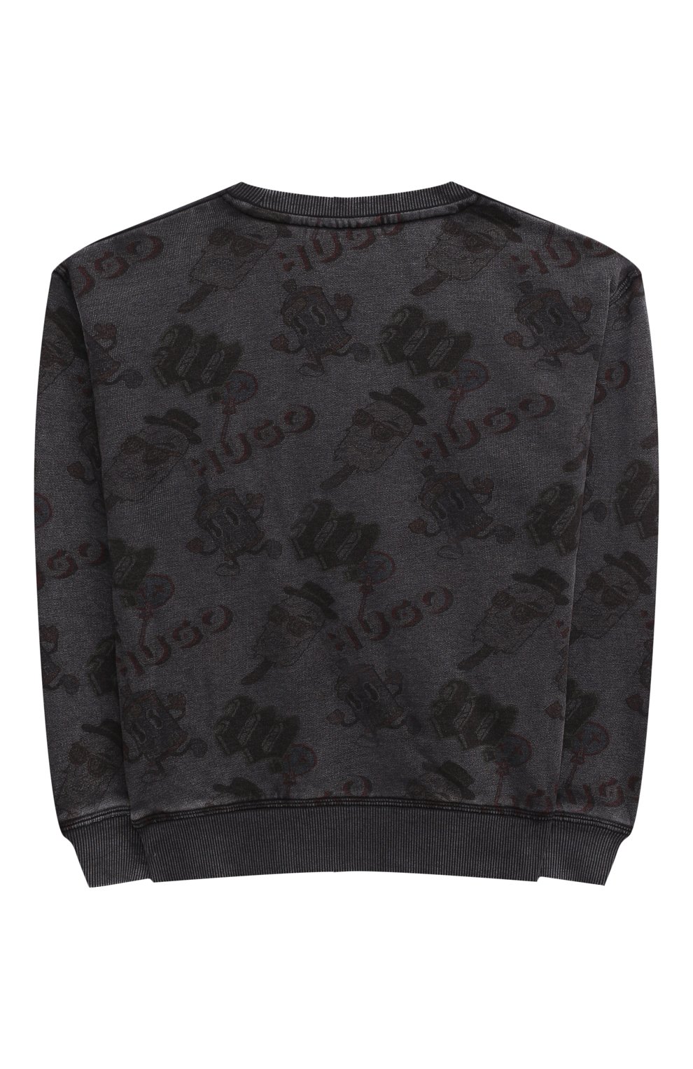 Хлопковый свитшот HUGO темно-серого цвета по цене 13250 руб., арт. G00165, фото 2 Хлопковый свитшот HUGO, арт. G00165, фото 2