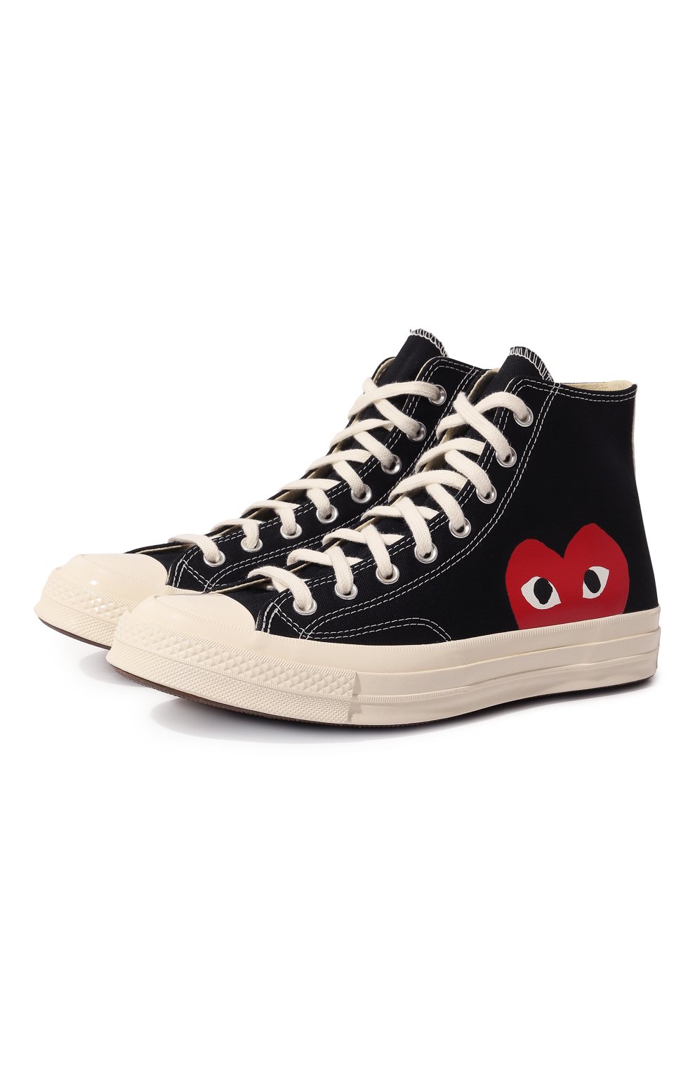 Текстильные кеды comme des garcons play x converse COMME DES GARCONS PLAY, арт. 150204, фото 1