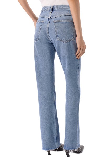 Джинсы leena AGOLDE голубого цвета по цене 52400 руб., арт. A218-1206, фото 4 Джинсы leena AGOLDE, арт. A218-1206, фото 4