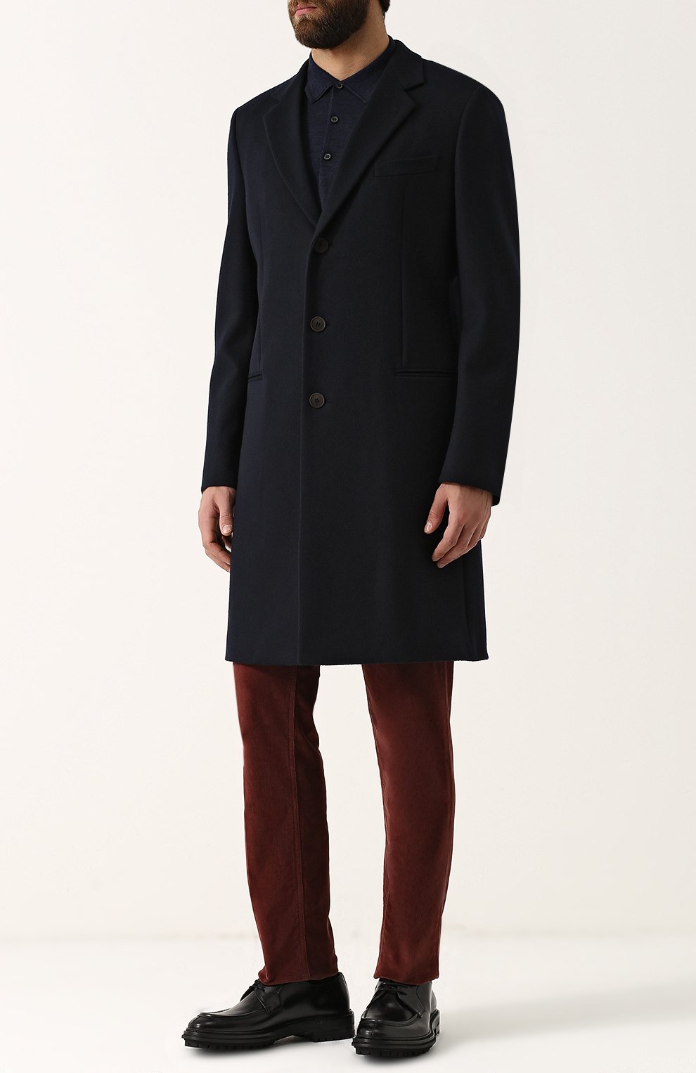 Однобортное кашемировое пальто GIORGIO ARMANI, арт. ZSLG11/ZS315, фото 2