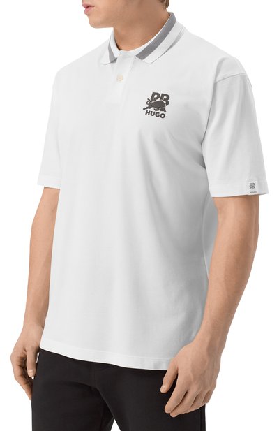 Хлопковое поло hugo x rb HUGO, арт. 50542748, фото 3