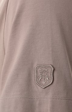 Мужская хлопковая футболка CORNELIANI бежевого цвета, арт. 25G586-2525028 | Фото 6 (�Материал внешний: Хлопок; Материал сплава: Проставлено; Драгоценные камни: Проставлено; Рукава: Короткие; Длина (для топов): Стандартные; Принт: Без принта; Стили: Кэжуэл; Мужское Кросс-КТ: Футболка-одежда; Кросс-КТ: Джерси)