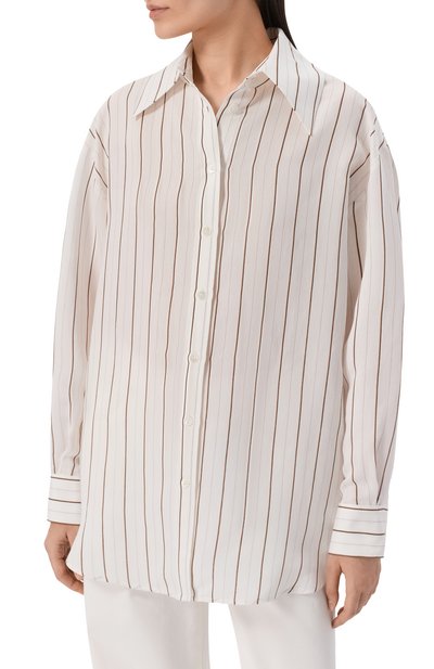 Рубашка из вискозы и шелка LORENA ANTONIAZZI, арт. P2655CA21A/5179, фото 3