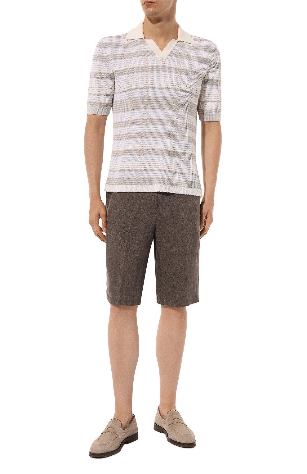 Льняные шорты ZEGNA, арт. UDI32A7/TB11, фото 2