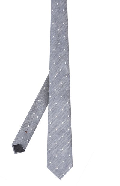 Галстук изо льна и хлопка ALTEA голубого цвета по цене 7760 руб., арт. 2314816, фото 3 Галстук изо льна и хлопка ALTEA, арт. 2314816, фото 3