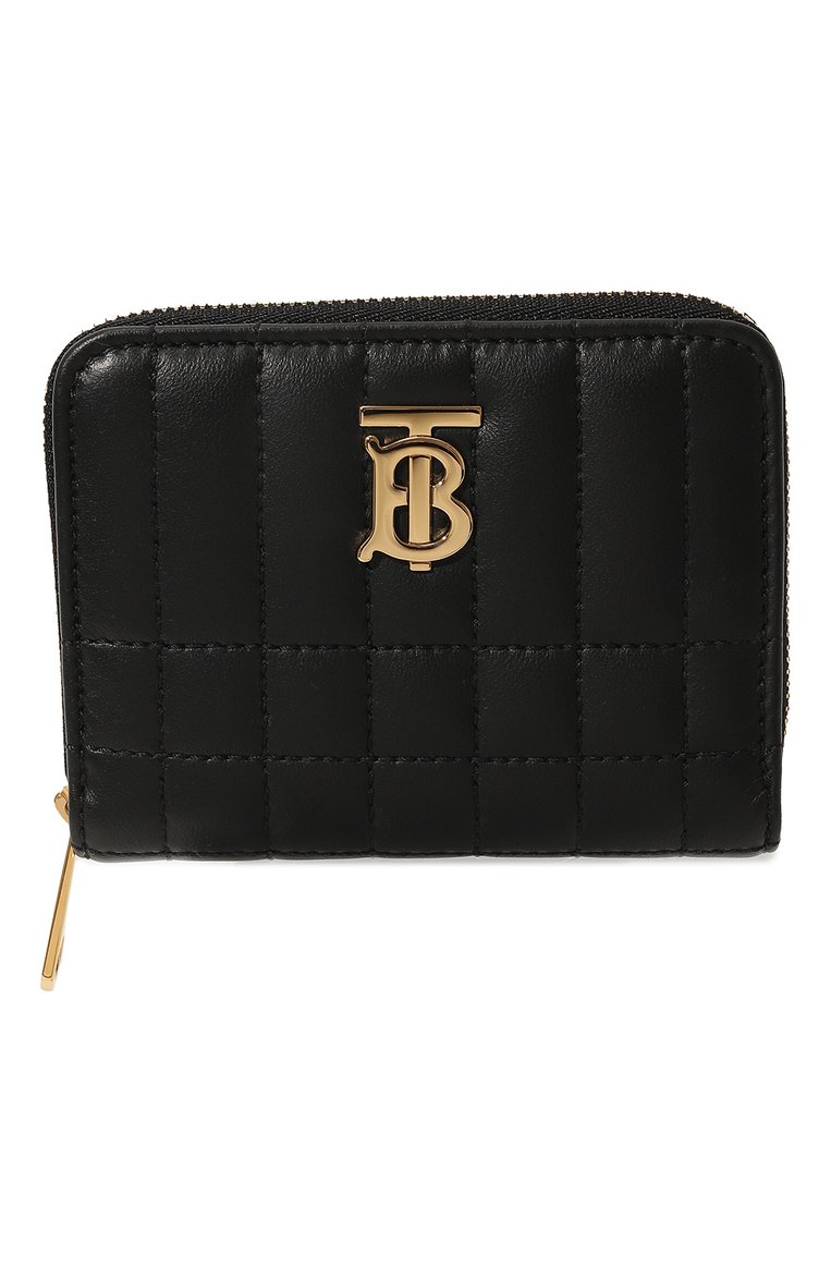 Женские кожаное портмоне BURBERRY черного цвета, арт. 8062373 | Фото 1 (Материал: Натуральная кожа; Нос: Не проставлено)