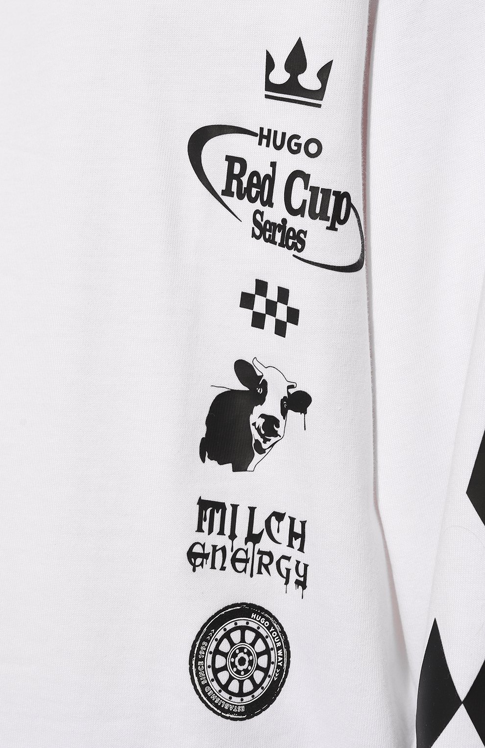 Хлопковый лонгслив HUGO, арт. 50511045, фото 5