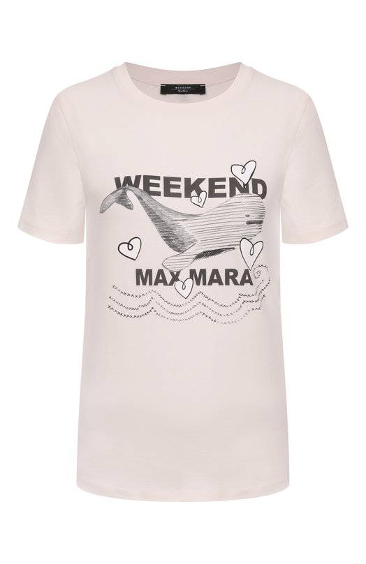 Хлопковая футболка Weekend Max Mara GUGLIA_002 Белый GUGLIA_002
