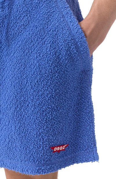 Хлопковые шорты DSQUARED2 синего цвета по цене 57600 руб., арт. S71MU0850/S25140, фото 5 Хлопковые шорты DSQUARED2, арт. S71MU0850/S25140, фото 5