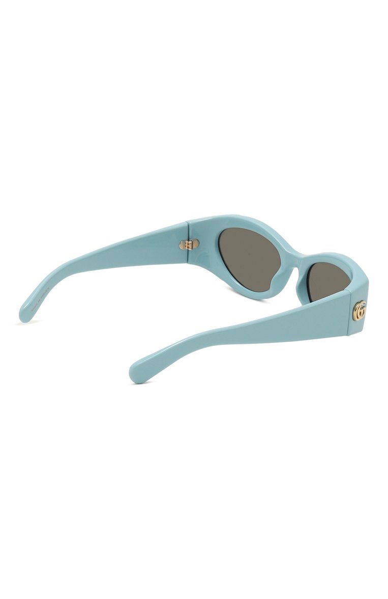 Женские солнцезащитные очки GUCCI голубого цвета, арт. GG1401S 004 | Фото 4 (Региональные ограничения белый список (Axapta Mercury): Не проставлено; Нос: Не проставлено; Тип очков: С/з; Материал: Пластик; Очки форма: Овальные; Оптика Ген�дер: оптика-женское)