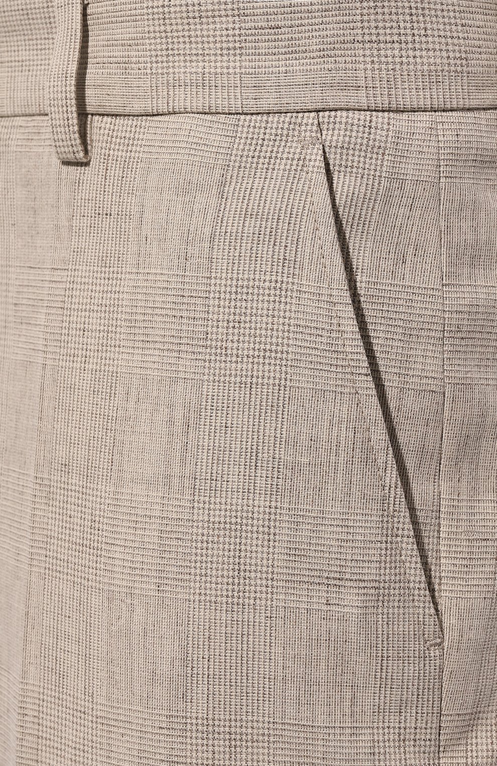 Брюки из хлопка и льна BOSS, арт. 50493507, фото 5