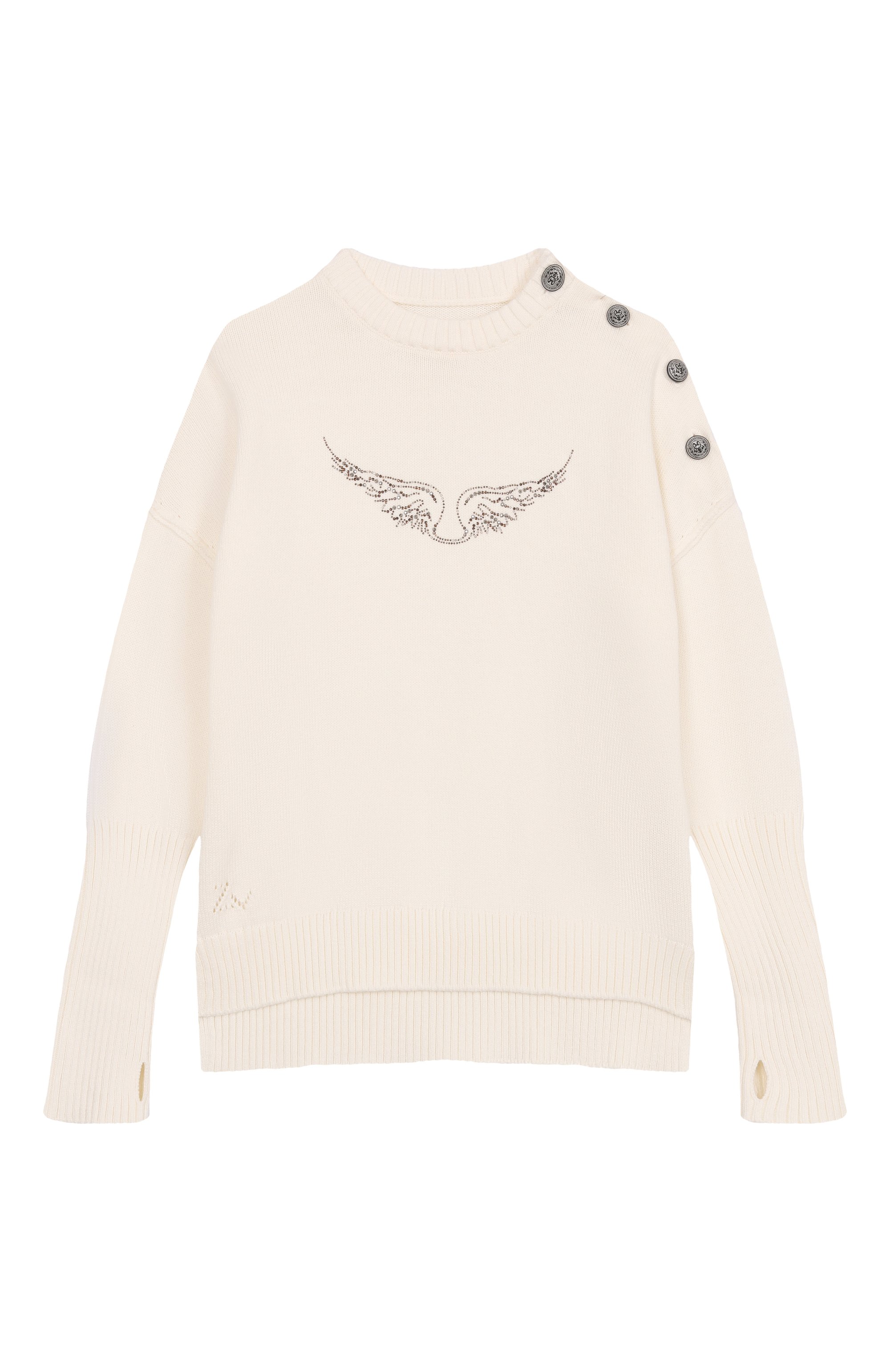 Пуловер из хлопка и кашемира ZADIG AND VOLTAIRE, арт. X60328, фото 1