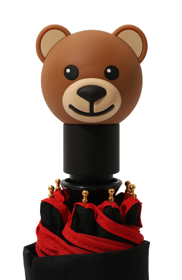 Женский складной зонт MOSCHINO черного цвета, арт. 8431-0PENCL0SEA | Фото 5 (Материал: Текстиль, Металл, Синтетический материал; Нос: Не проставлено)