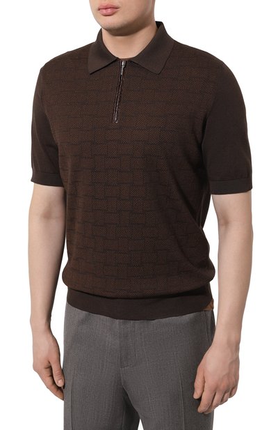 Поло из шелка и хлопка ZILLI, арт. KZP002M0153VINT00, фото 3