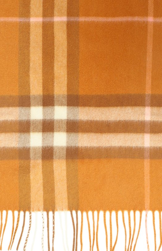 Кашемировый шарф Burberry 8112644 Оранжевый  8112644 Фото 4
