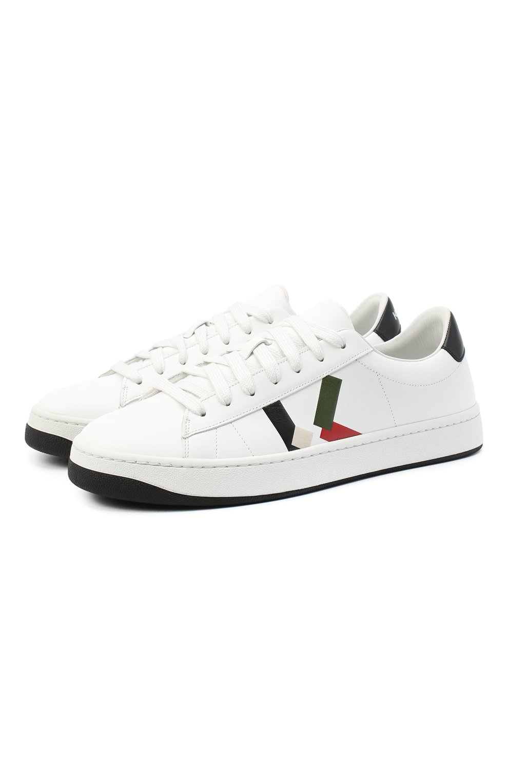 Кожаные кеды KENZO белого цвета по цене 39050 руб., арт. FA65SN172L50, фото 1 Кожаные кеды KENZO, арт. FA65SN172L50, фото 1