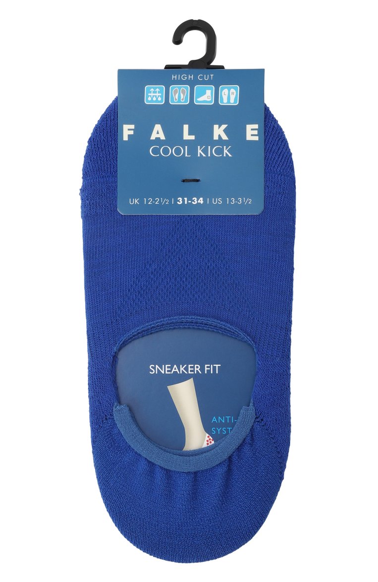 Детские подследники FALKE синего цвета, арт. 12285 | Фото 1 (Материал: Текстиль, Синтетический материал; Нос: Не проставлено; Мальчики Кросс-КТ: Носки; Кросс-КТ: Носки; Автоматизация состава: Проставлено)