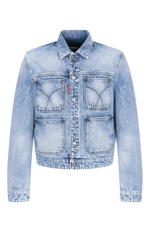 Джинсовая куртка Dsquared2 S74AM1686/S30839 Голубой S74AM1686/S30839
