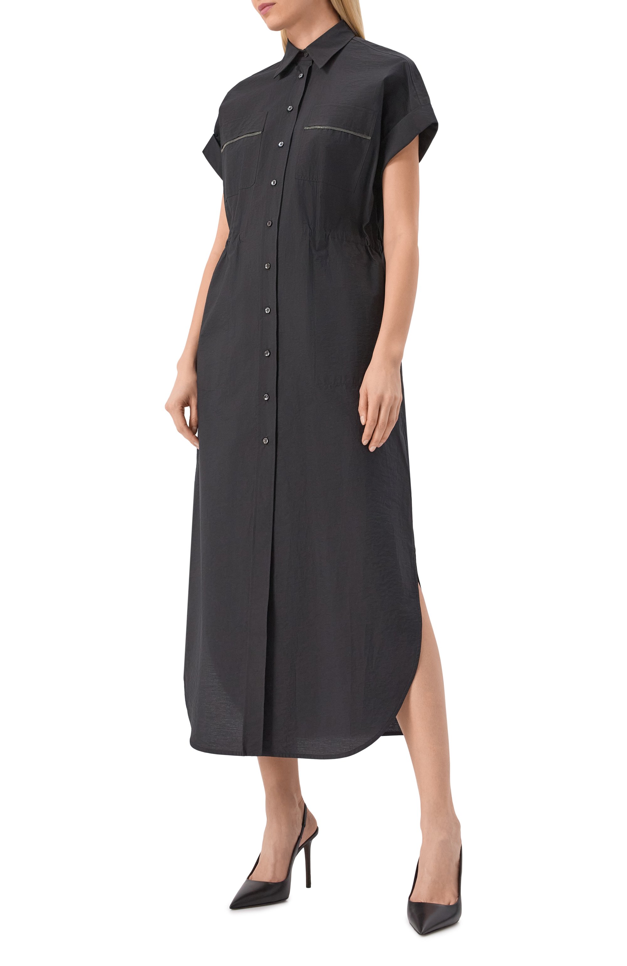 Хлопковое платье BRUNELLO CUCINELLI, арт. M0F79ARA51, фото 3