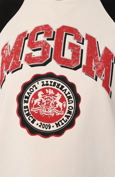 Хлопковая футболка MSGM, арт. 3741MDM86/247798, фото 5