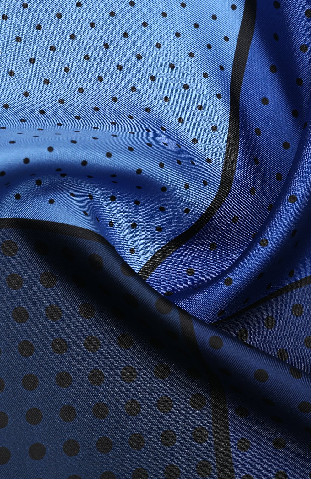 Шелковый платок LANVIN темно-синего цвета по цене 7880 руб., арт. 2427/HANDKERCHIEF, фото 2 Шелковый платок LANVIN, арт. 2427/HANDKERCHIEF, фото 2