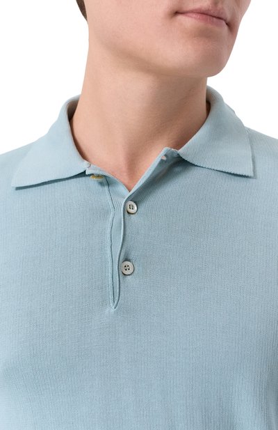 Хлопковое  поло CANALI, арт. C0017/MK02459, фото 5