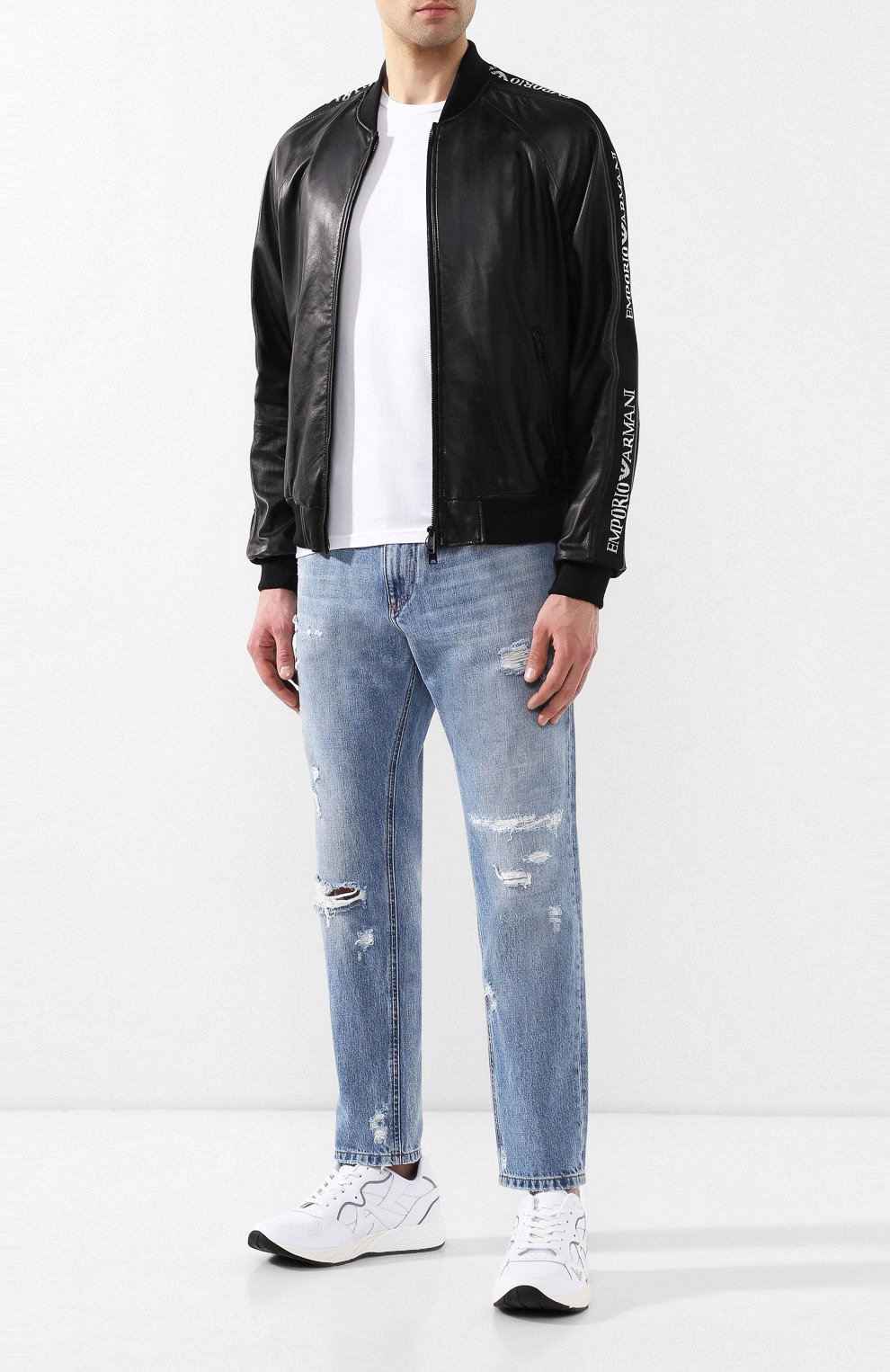 Кожаный бомбер EMPORIO ARMANI, арт. 21B5DP/21P5D, фото 2