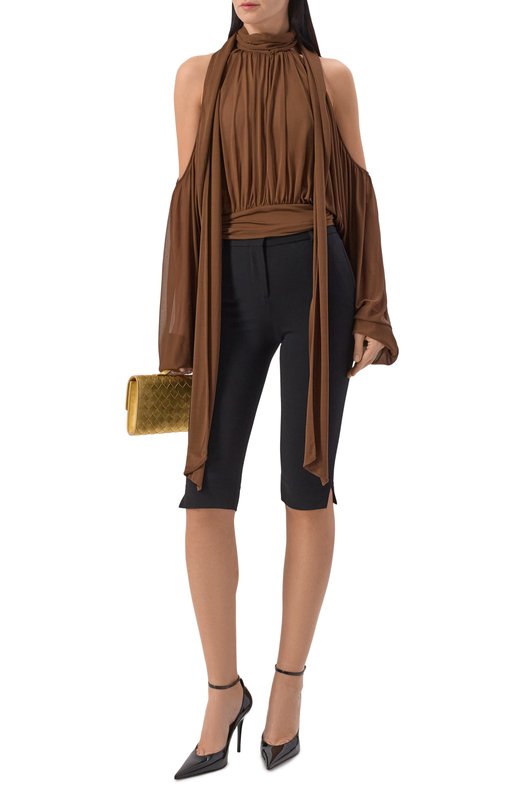 Блузка из вискозы Giuseppe di Morabito 06PST0388 16301 Коричневый  06PST0388 16301 Фото 2