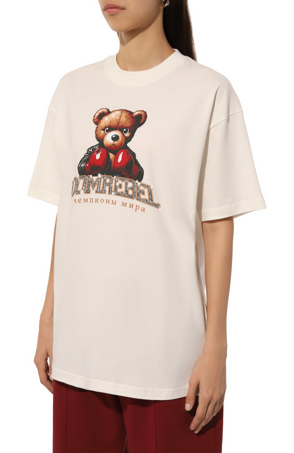 Хлопковая футболка DOMREBEL, арт. PUNCHLINE/T-SHIRT, фото 3