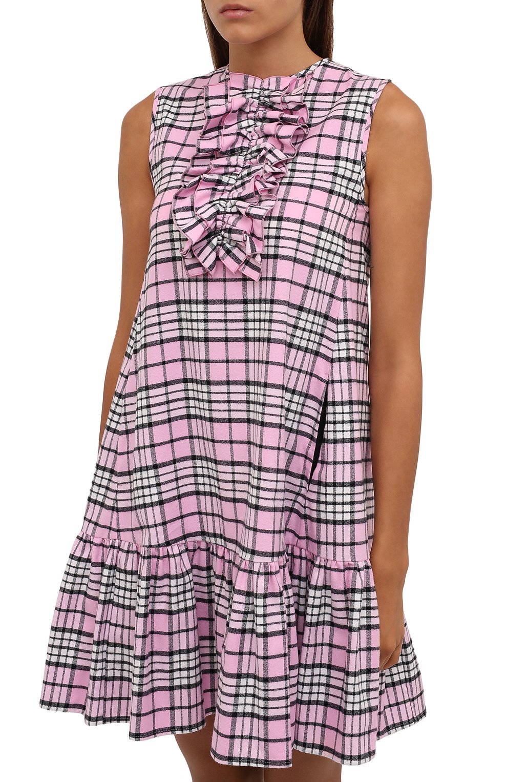 Хлопковое платье MSGM розового цвета по цене 32750 руб., арт. 3141MDA10C 217621, фото 3 Хлопковое платье MSGM, арт. 3141MDA10C 217621, фото 3