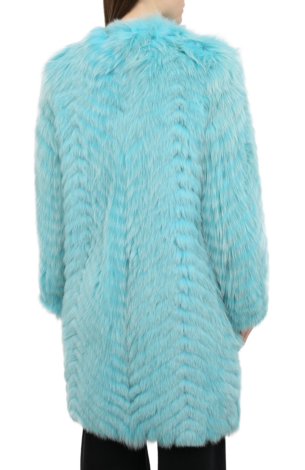 Шуба свободного кроя из меха песца MATE OFFICIAL, арт. 74CF063-88BI091, фото 4