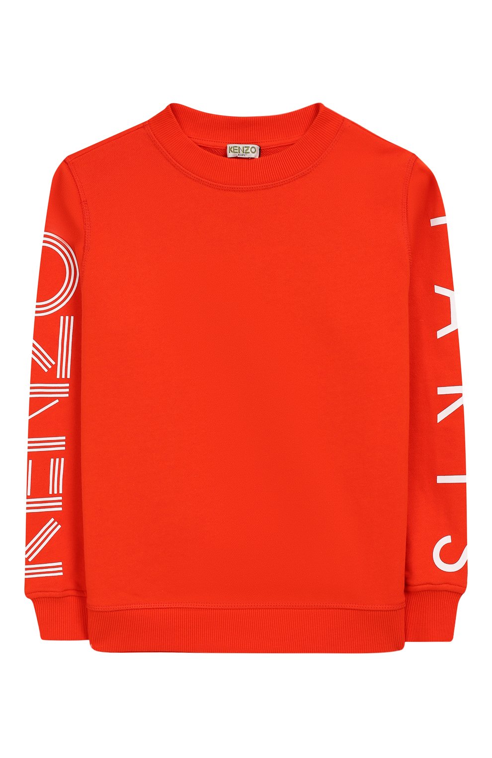 Хлопковый свитшот KENZO оранжевого цвета по цене 6765 руб., арт. KN15608/8A-12A, фото 1 Хлопковый свитшот KENZO, арт. KN15608/8A-12A, фото 1