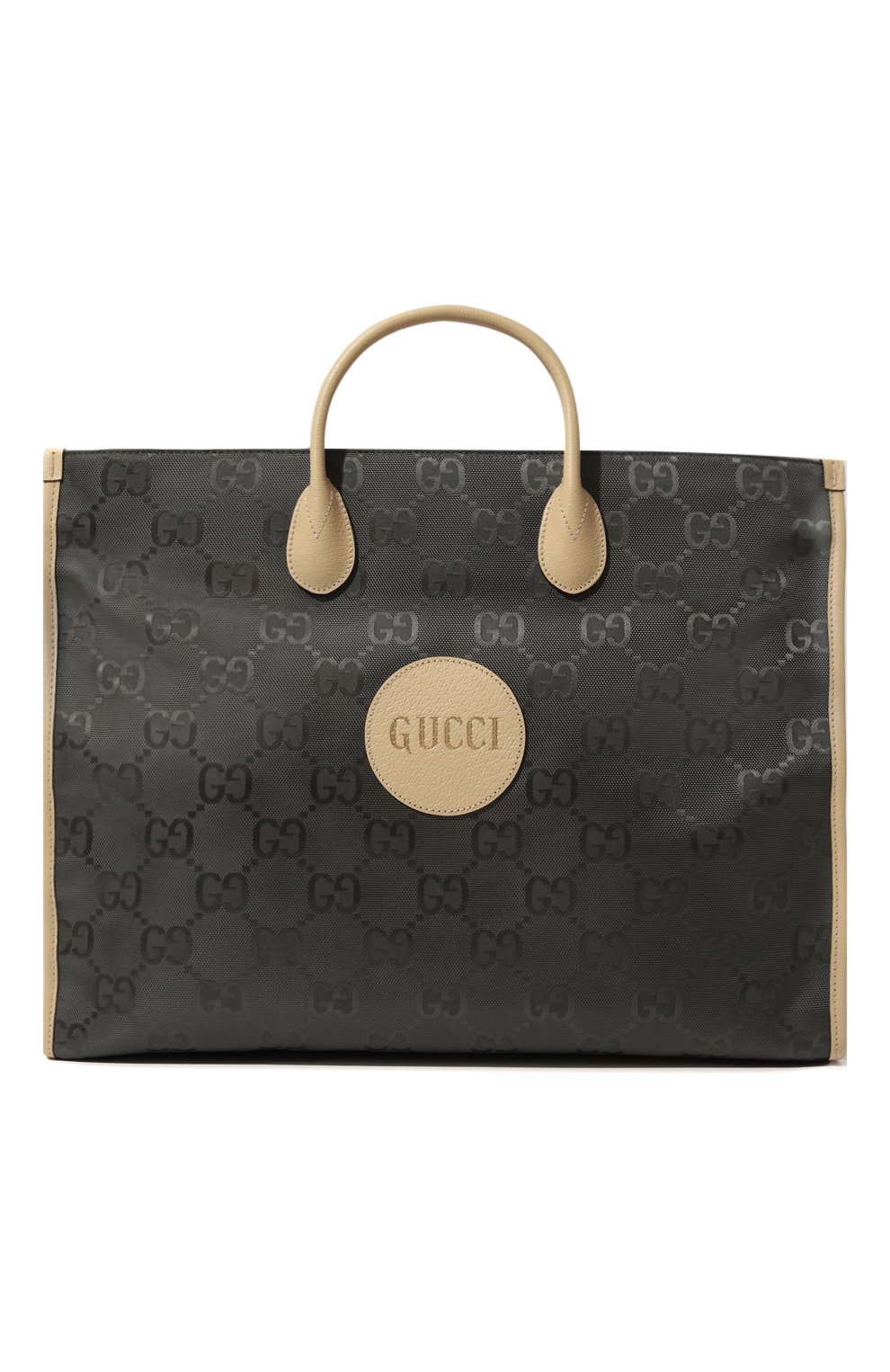 Текстильная сумка-тоут off the grid GUCCI темно-серого цвета по цене 201600 руб., арт. 630353 H9HAN, фото 1 Текстильная сумка-тоут off the grid GUCCI, арт. 630353 H9HAN, фото 1