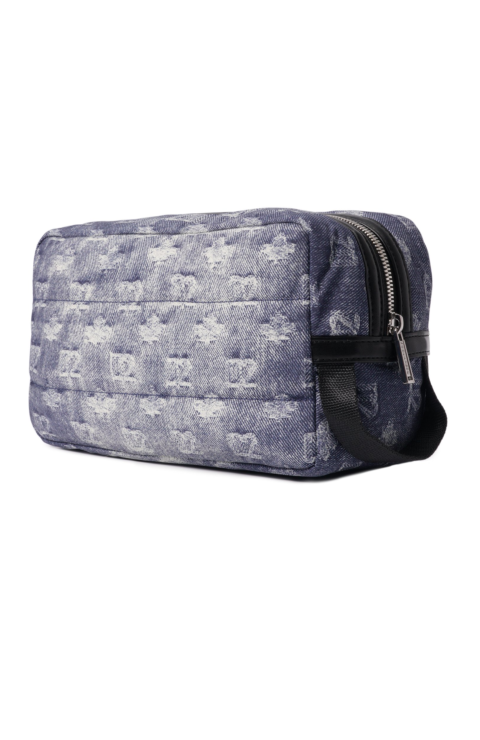 Несессер d2 monogram DSQUARED2 синего цвета по цене 33300 руб., арт. BYM0075/11709064, фото 2 Несессер d2 monogram DSQUARED2, арт. BYM0075/11709064, фото 2