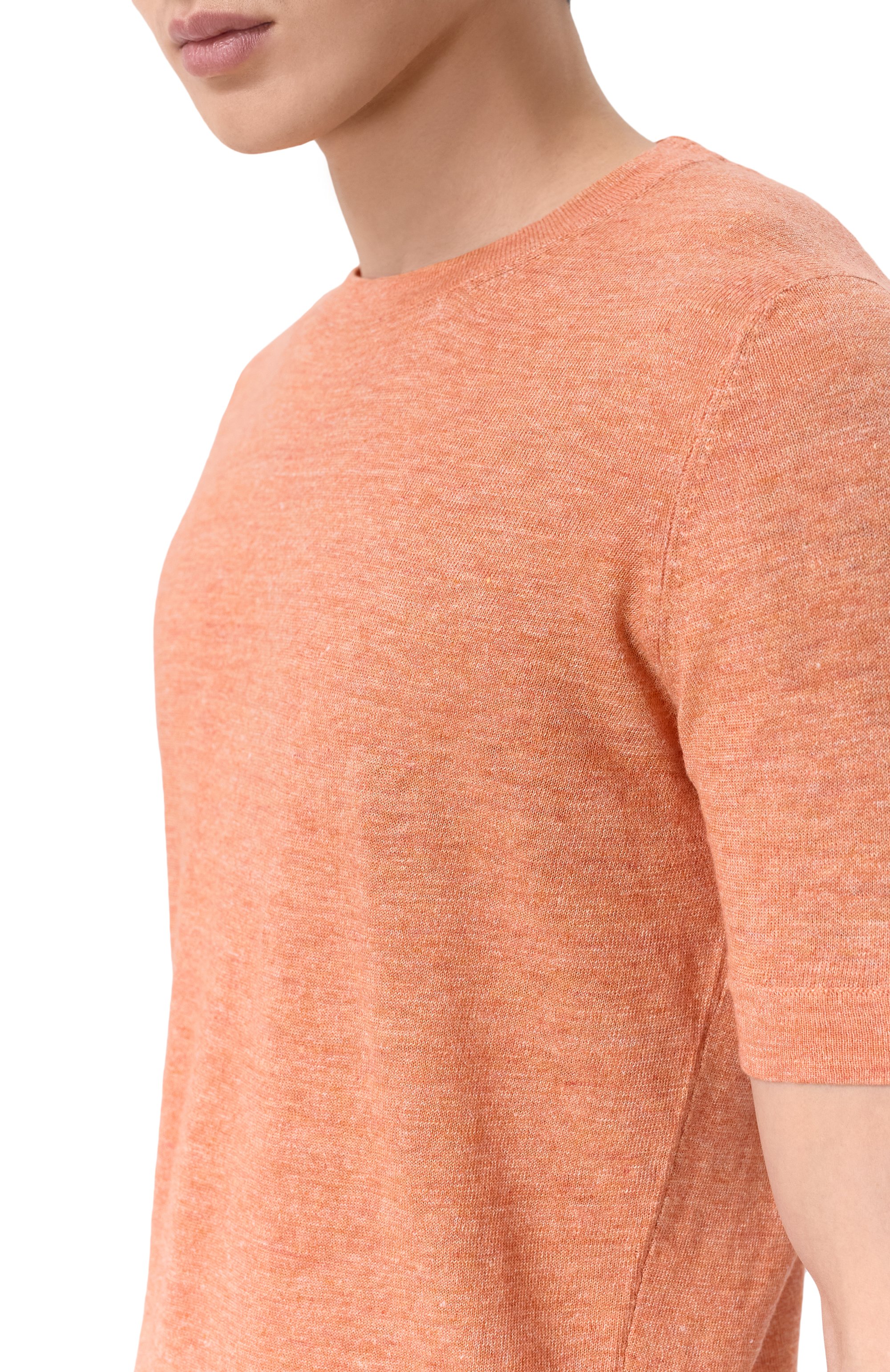 Джемпер изо льна и хлопка BRUNELLO CUCINELLI, арт. M2L00340, фото 5